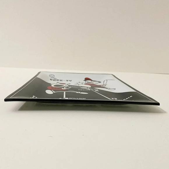 Vtg CKCK TV The Home Run Station Glass Tray Plate  Regina Advertising 9 x 7 In - Picture 4 of 16